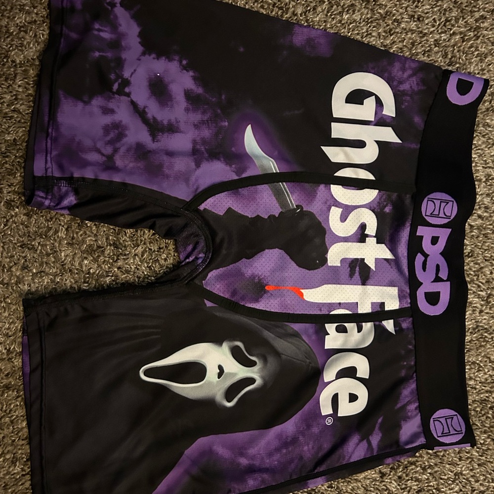 PSD Ghost Face Purple and Black Boxer Briefs
